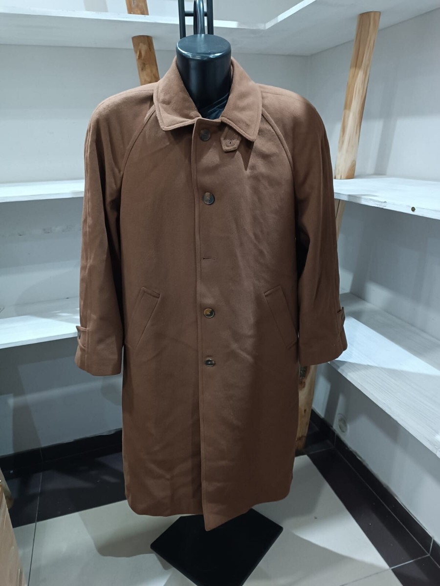 韓国系メンズウール調ジャケット 2WAY襟 バイカラー 2色 S3856 Men's Cashmere Blend Coat Size 50 Brown XYR303L | eBay