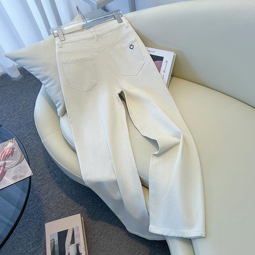 Jeans Women's Autumn Drop Light Color Loose Wide Leg Pants - Picture 2 of 22