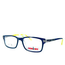 Iron kids IKB901 Kids eyeglasses Navy Blue Green Rectangular Frame 47[]16 130