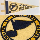 Vintage St Saint Louis Blues 4x9.5 Vintage MINI Pennant NHL Hockey — photo 1