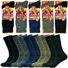 3-12 Pairs Mens Winter Merino Lambs Wool Heavy Duty Thermal Boots Socks 10-13