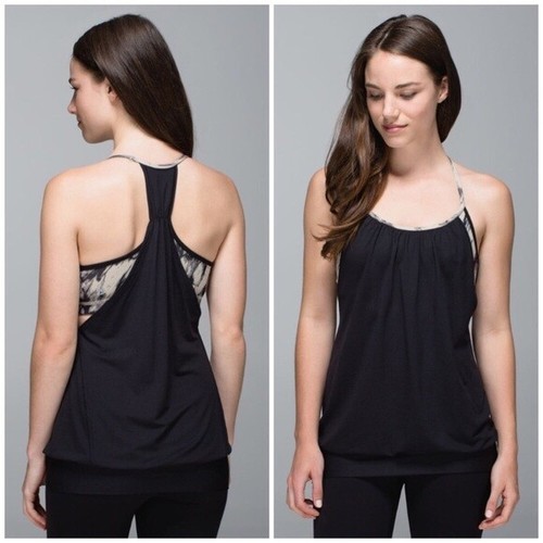 lululemon black no limits tank