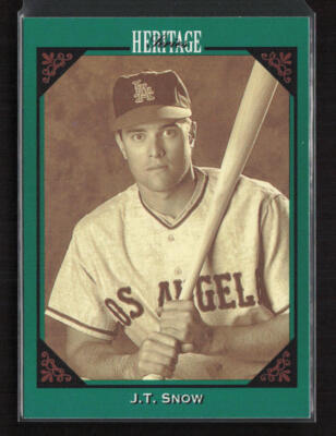 1993 Studio Heritage #11 J.T. Snow California Angels
