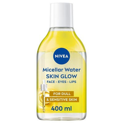NIVEA Skin Glow Serum Infused Micellar Water 400ml für stumpfe empfindliche Haut 400ml