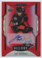 2020-21 Upper Deck Allure Red Rainbow Autographs Jani Hakanpaa Rookie Auto
