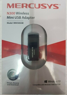 Wifi Adapter Mini USB Mercusys N300 2.4GHz Wireless MW300UM 300Mbps Dongle