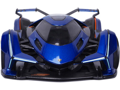 Maisto 1/18 Lamborghini V12 Vision Gran Turismo Diecast Model Car - Blue, 31454