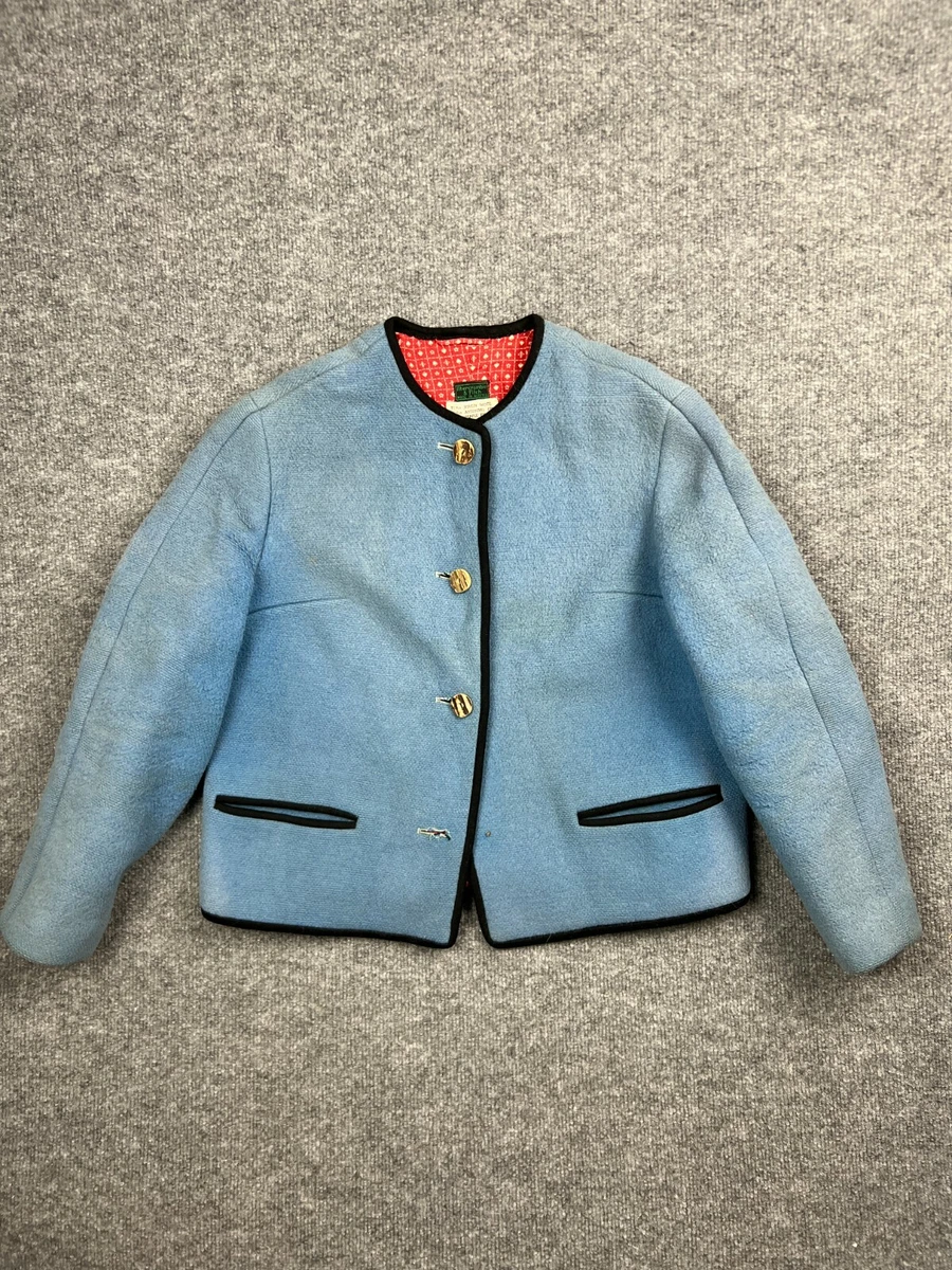 Vintage 1950s Abercrombie and Fitch Virgin Wool Sport Coat Women's Small  Blue