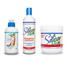 3 Piece Hair Cleanser Conditioner Set for Damaged Dry Hair with Keratin