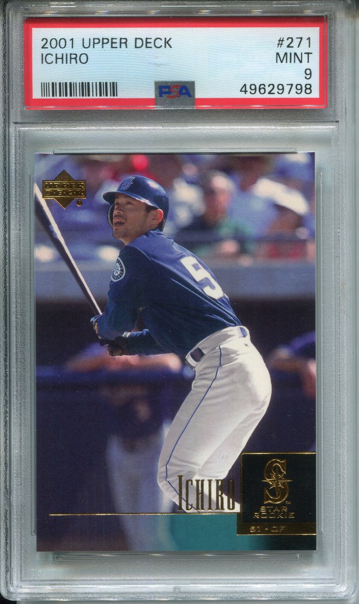 2001 Upper Deck #271 Ichiro Suzuki Rookie PSA 9 MINT Seattle