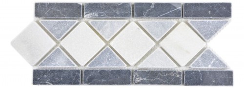 Bordure Décorative En Galets Beiges Pour Salle De Bain/cuisine - Mosaïque 100x300mm - Marque Mosaik-Netzwerk