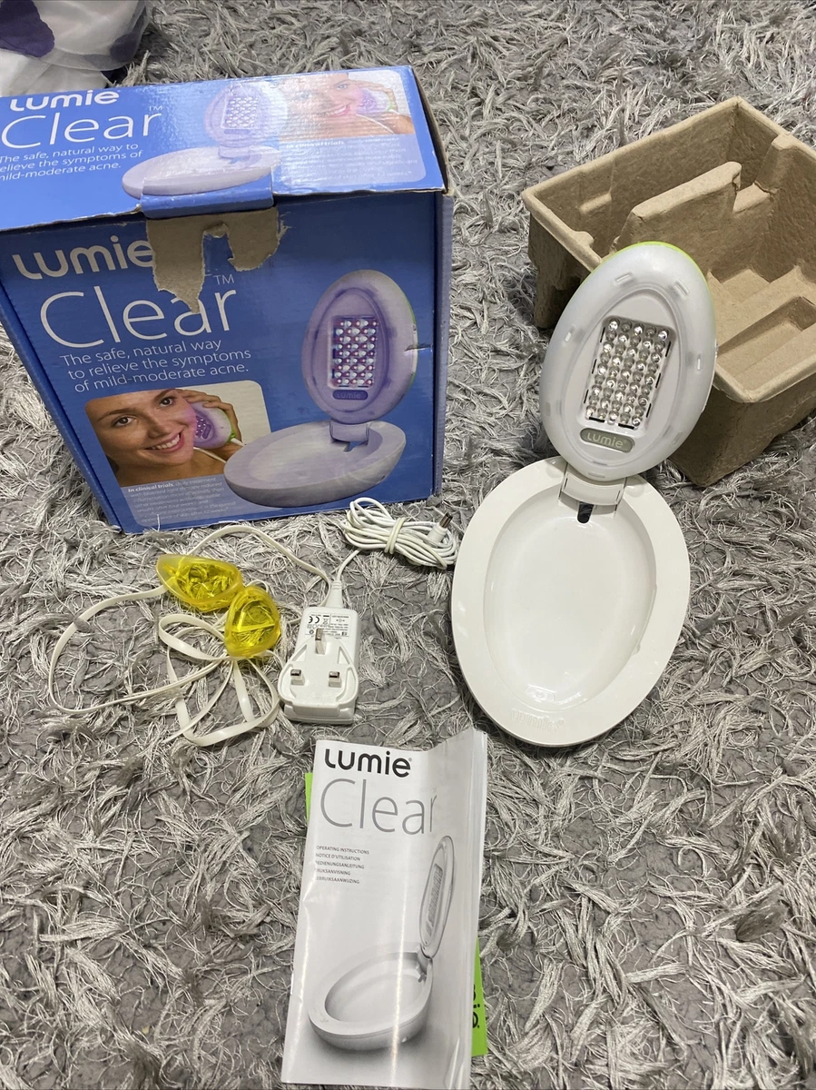 Lumie Clear Acne Light Facial Therapy Treatment Blue Red Light Therapy Good Cond