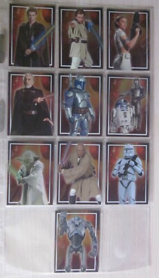 Star Wars - Attack of the Clones (UK) - Sonderkarten Character Foil Cards C1-10