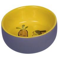 Nobby Nager Keramik Napf Carrot Plus Grau/Gelb Ø 11Cm Kaninchen MöHren