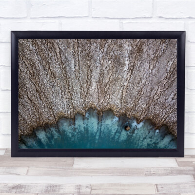 Kamtschatka Russland Vulkan Schneefeld Eis See Krater Auge Wandbild Kunstdruck