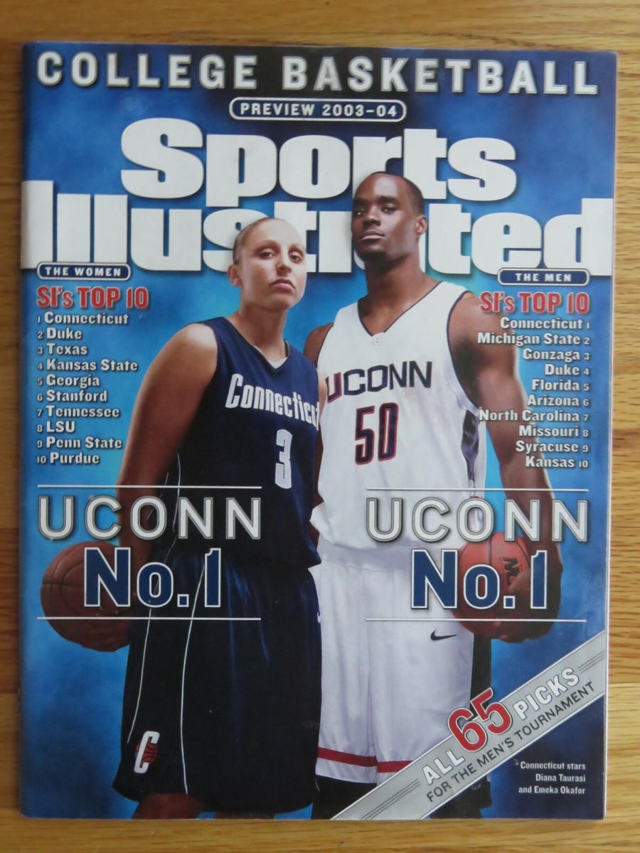UConn Okafor & Taurasi サイン入り表紙 DIANA TAURASI EMEKA OKAFOR Sports Illustrated 11/24/03 Magazine