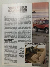 MISC2454 Vintage Article 1991 Ford Explorer Redefining Sport/Utility 8 page