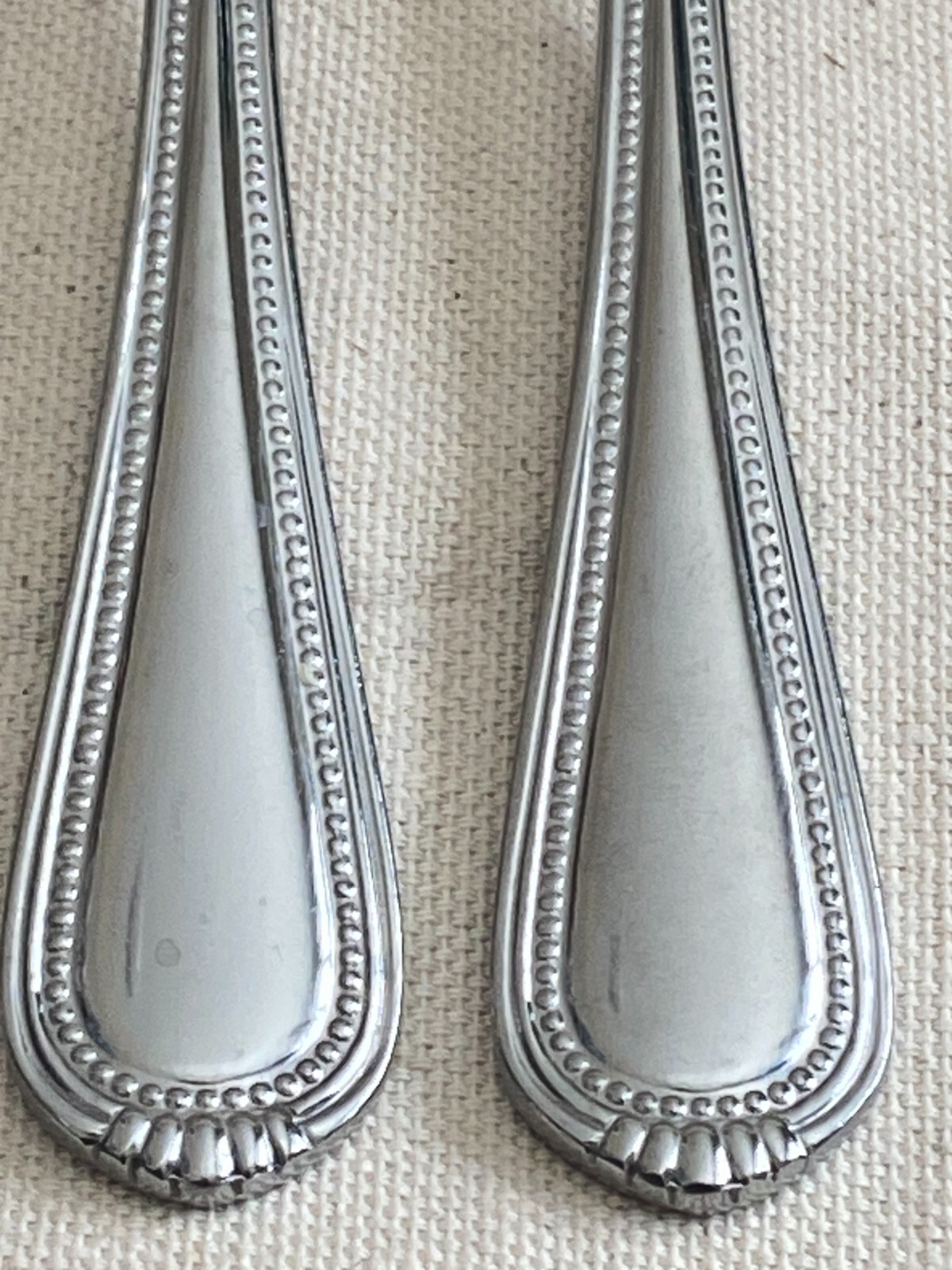 Oneida Countess 4 Stainless 7 1/4" Dinner Forks Glossy Bead Outline Flatware eBay