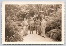 Photograph Military Soldier Group of Men Old Black and White WWII