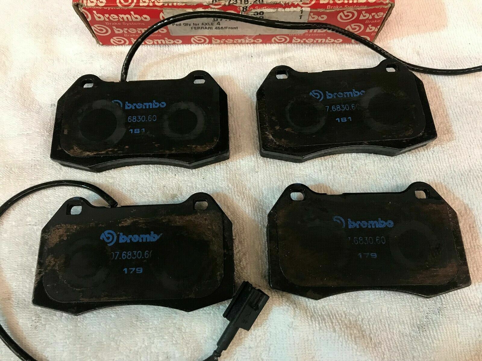 FERRARI 456 512 550 FRONT BRAKE PAD SET BRAKE PADS CALIPER BREMBO OEM 070000924