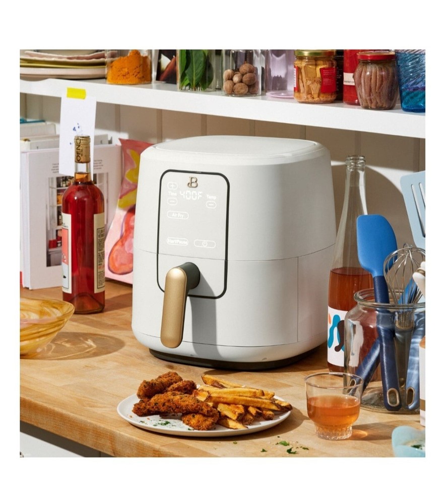 Drew Barrymore White Icing 6-qt Touchscreen Air Fryer