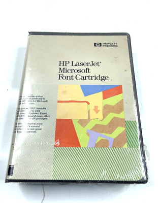 Hewlett Packard HP LaserJet Microsoft Font Cartridge vintage Neu