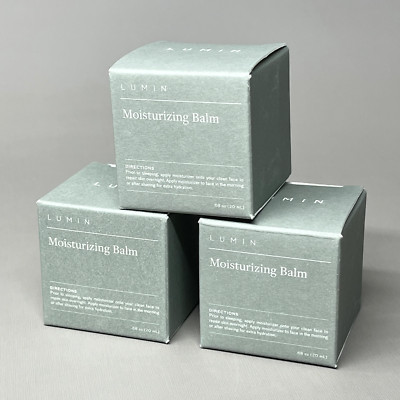 LUMIN (3 PACK) Men's Moisturizing Balm Ultra-Hydrating 0.68 oz 20ml