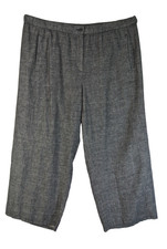 NEW Eileen fisher Tweedy Hemp Cotton Lantern Pants Black/White 1X P3729
