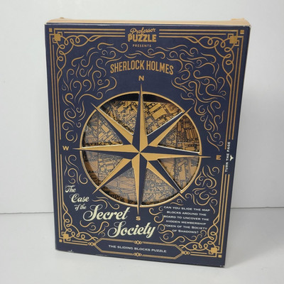 Sherlock Holmes  Case of the Secret Society Brain Teasing Sliding Blocks Puzzle