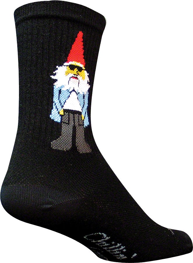 Носки SockGuy Crew Gnomies - Черные синтетические носки 6 Crew растягивающиеся по фигуре унисекс 3490₽