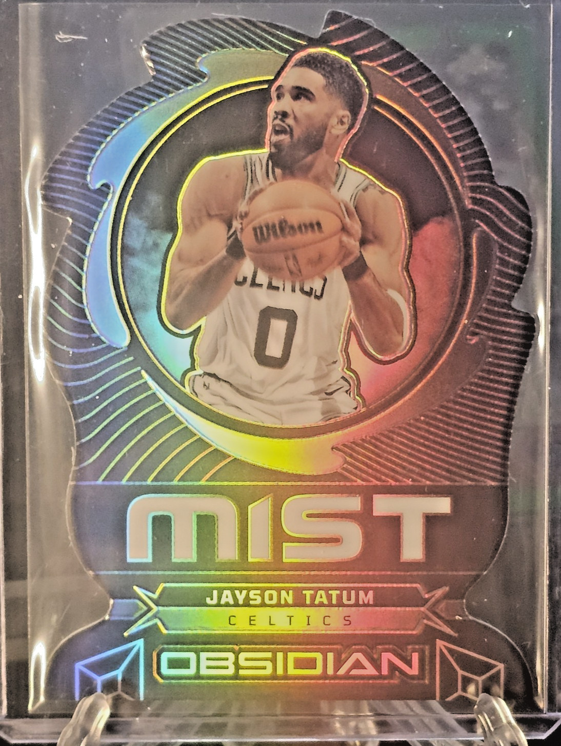 2024-25 Panini Obsidian Mist Jayson Tatum Die-Cut Case Hit SSP #18 Celtics