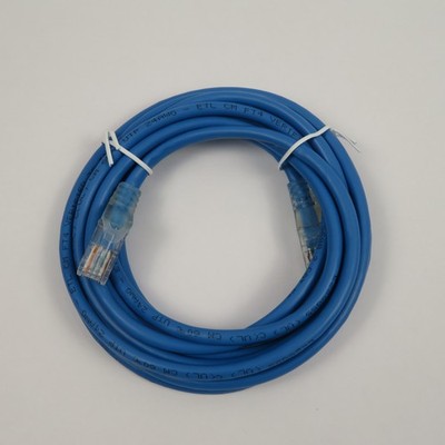 (10 pack) of 10ft Cat5E RJ45 Patch Cable, Stranded, Snagless Booted,BLUE