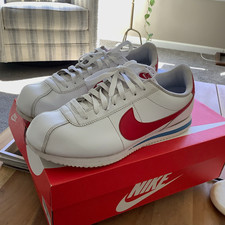 Nike Cortez 2024 Forrest Gump White/Varsity Red/Blue Leather Sneakers DM4044-108