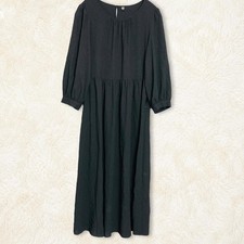 UNIQLO Georgette Flare Maxi Dress Summer A-line Used