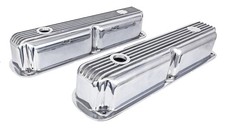 Jegs Polished Finned Aluminum Valve Covers For 1964-1992 Small Block Mopar 318 Jegs Polished Finned Aluminum Valve Covers For 1964-1992 Small Block Mopar 318