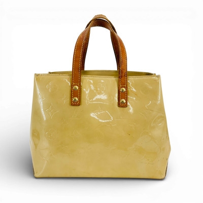 LOUIS VUITTON Reade PM Monogram Vernis Leder Beige Top Handle Handtasche M91334
