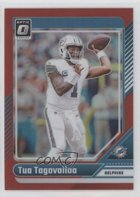 2024 Panini Donruss Optic Red Prizm 68/125 Tua Tagovailoa #120 14tb