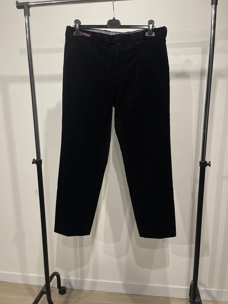 Men Marks & Spencer Trousers Black Velvet 34
