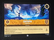 Disney Lorcana Winterspell Zootopia - Tundratown 34/204 NM