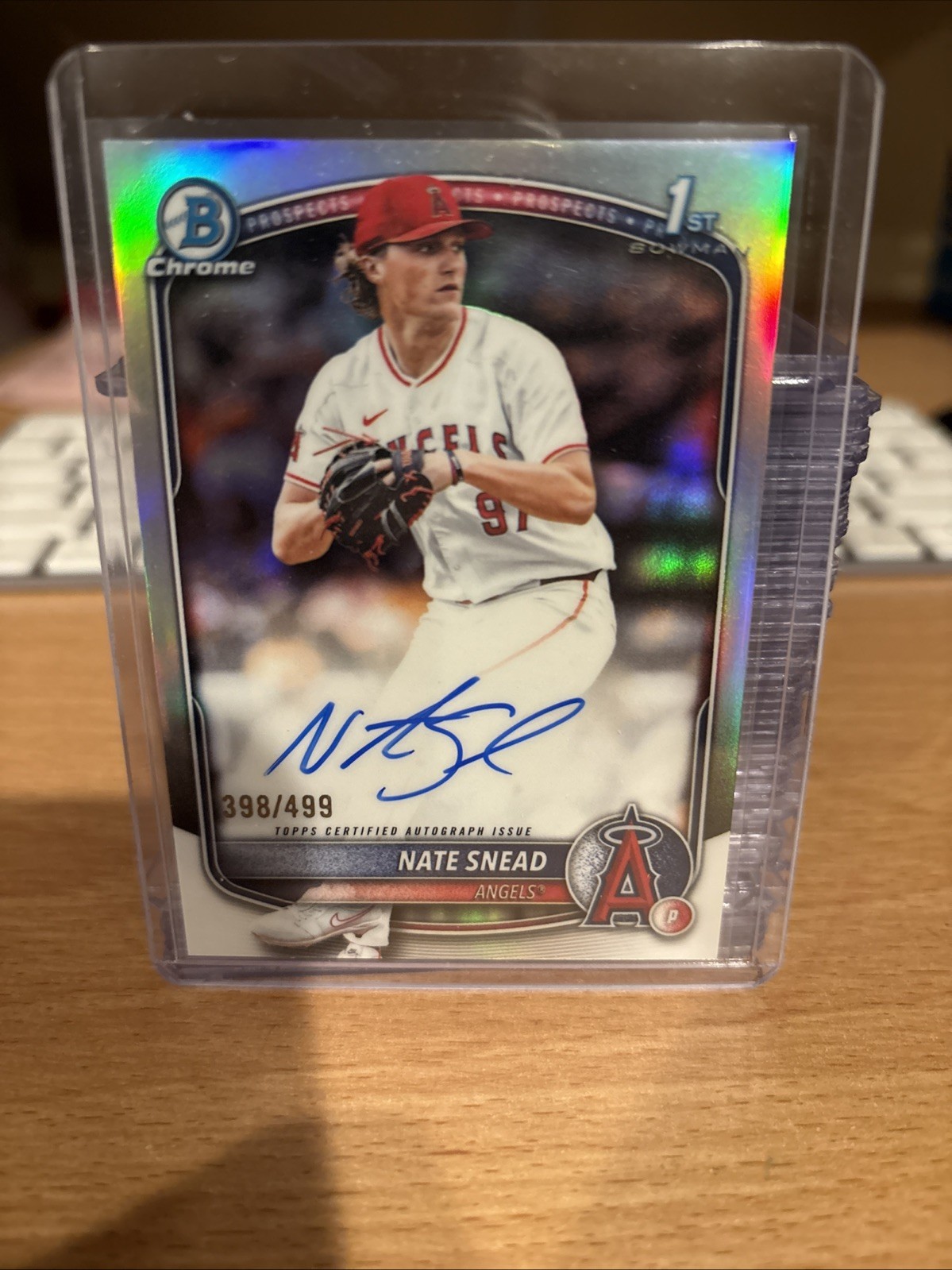 2025 Bowman Chrome 1st Draft Nate Snead Refractor Auto /499