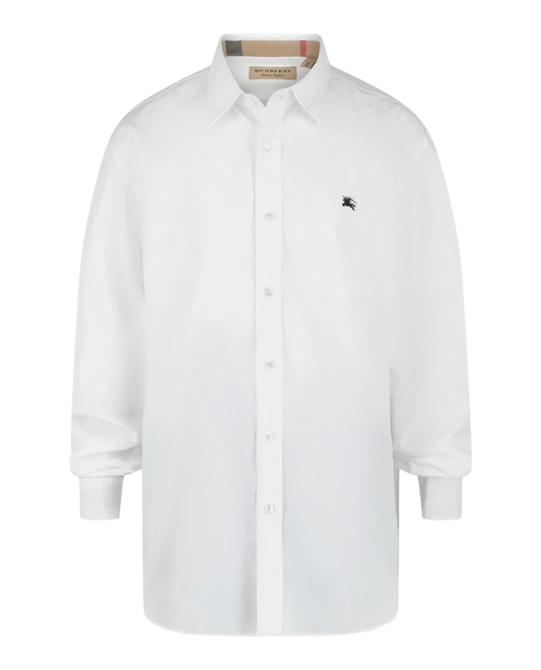 Burberry Mens Stretch Cotton Poplin Shirt