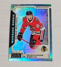2018-19 O-Pee-Chee Platinum #186 Alexandre Fortin Artic Freeze /79 Rookie Card