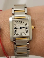 Cartier Tank Francaise Small 18k Yellow Gold/Steel Ladies