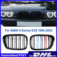 2pcs M-Farbe Grill Doppellinien Nieren Für 99-03 BMW 5er E39 Kühlergrill
