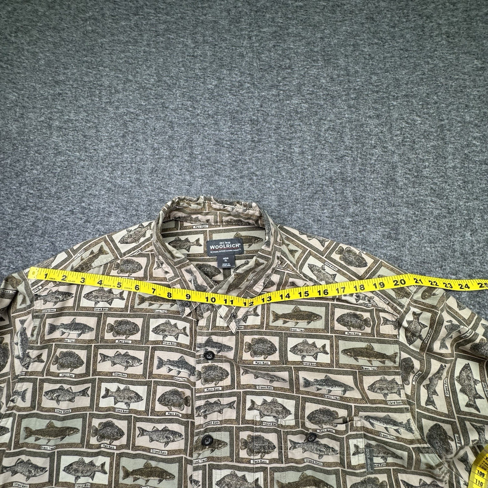 Woolrich Fish Frames Long Sleeve Button Down Shir… - image 6