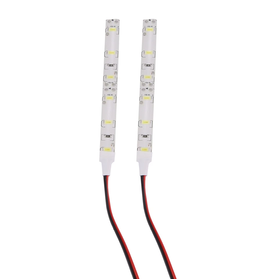 2x 10cm 12V White 6 LED 5630 SMD Strip Lights For Car Boat Motor Van D1G31284 - Image 3 of 4
