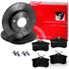 brembo GESCHLITZTE BREMSSCHEIBEN + BELÄGE HINTEN für AUDI A4 B6 B7 SEAT EXEO 3R