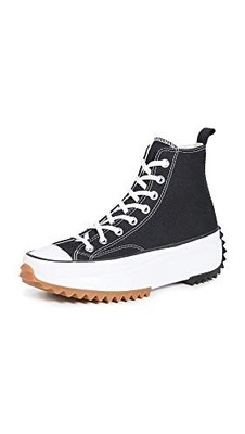 Converse Run Star Hike Hi Sneakers, Black/White/Gum, 5.5 US Women/4 US Men