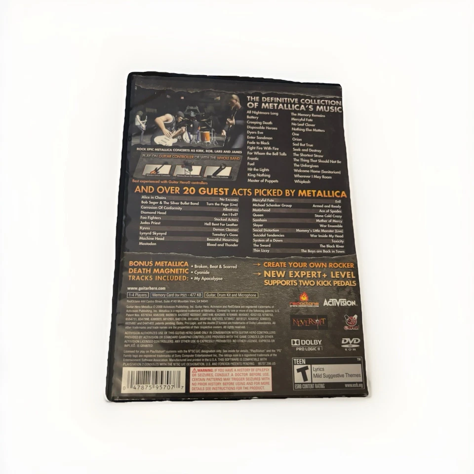 Guitar Hero: Metallica(微软 Xbox 360,2009)全新带盒和手动测试 — 第 2/3 张图片