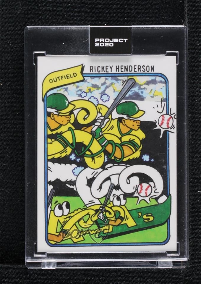 2020 Topps Project 2020 1980 Topps /6650 Rickey Henderson Ermsy #168 HOF